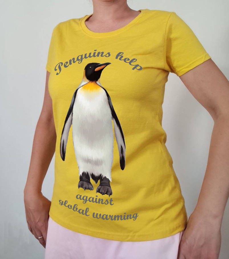 T-shirt Penguins help to save our planet from global warming